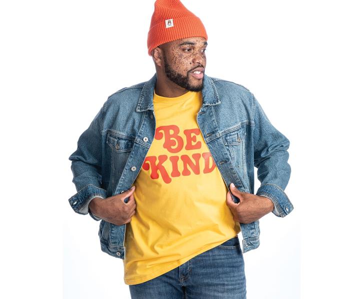 verão amarelo seja gentil camiseta gráfica homens Hush Puppies Camisetas ZZ6R363