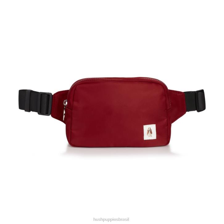 vermelho bolsa transversal basset hound mulheres Hush Puppies bolsa ZZ6R246