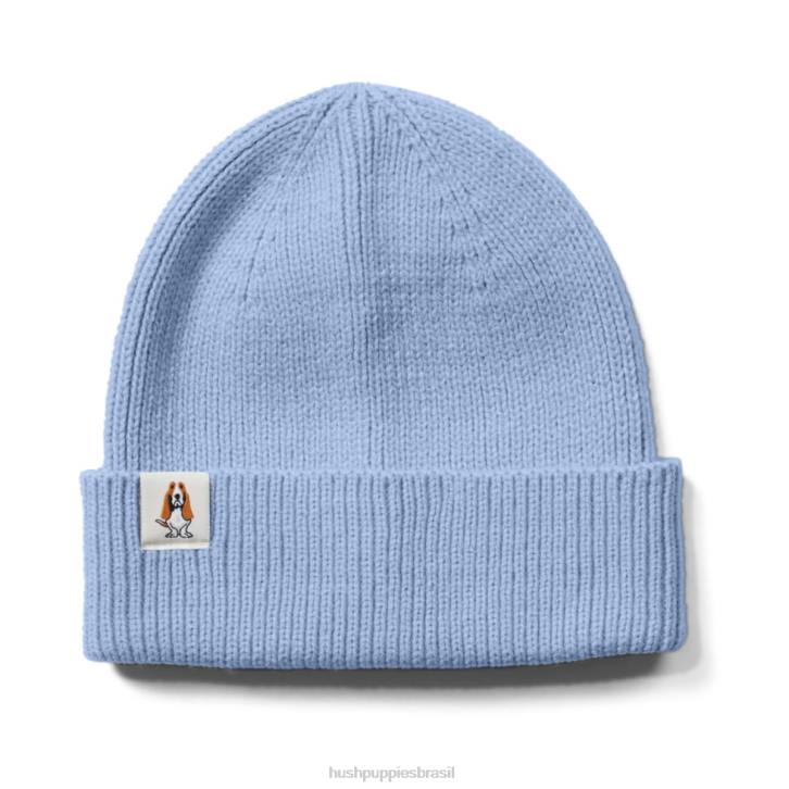aço azul gorro de malha mulheres Hush Puppies gorro ZZ6R256
