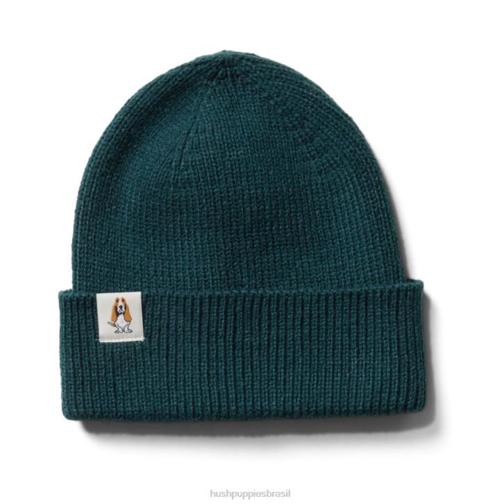 cerceta profunda gorro de malha mulheres Hush Puppies gorro ZZ6R250