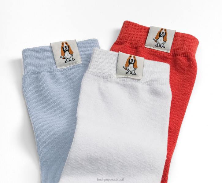 aço azul meia core unissex mulheres Hush Puppies meias ZZ6R261