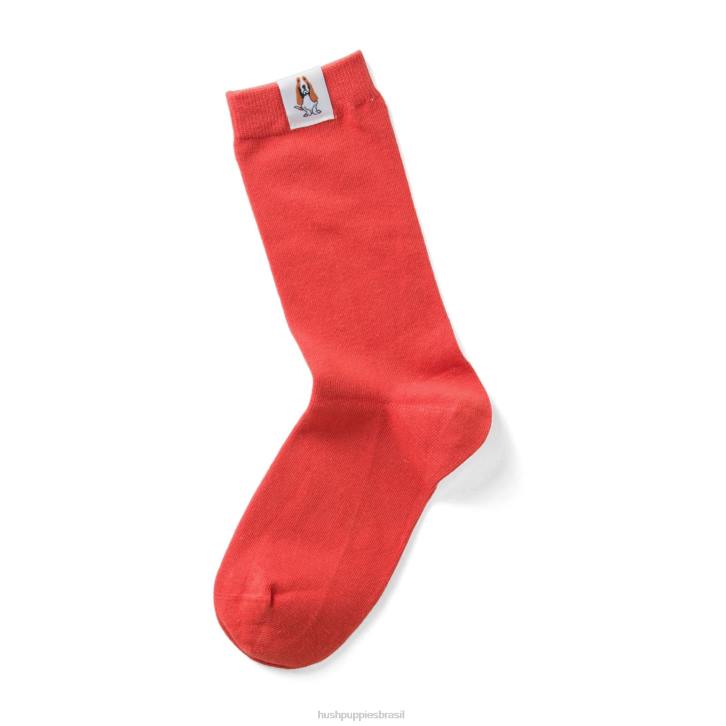 laranja tijolo meia core unissex mulheres Hush Puppies meias ZZ6R263