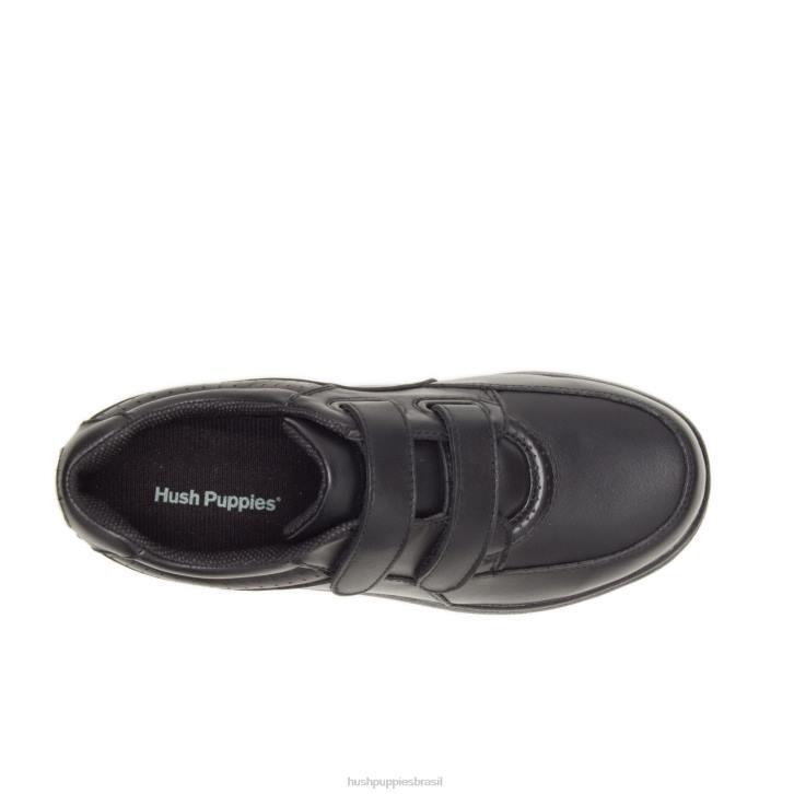 couro preto caminhante poderoso ii mulheres Hush Puppies sapatos de caminhada ZZ6R230
