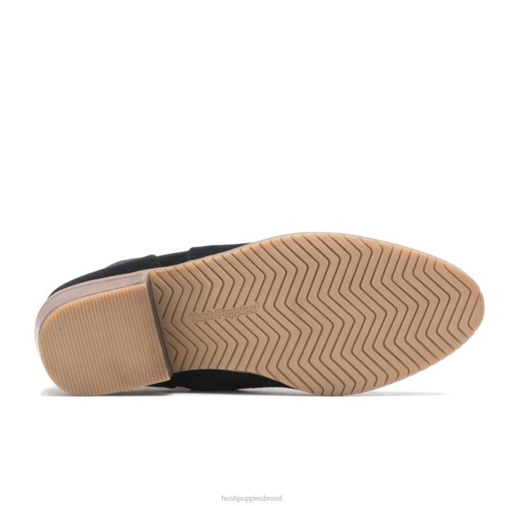 Camurça preta bota siena mulheres Hush Puppies bota ZZ6R192