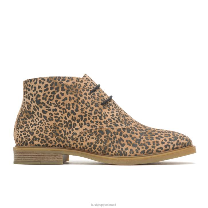 camurça com estampa de leopardo bailey chukka 2 mulheres Hush Puppies bota ZZ6R197