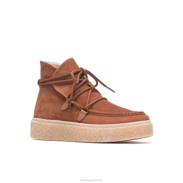 camurça conhaque bota de renda chukka bridget mulheres Hush Puppies bota ZZ6R176