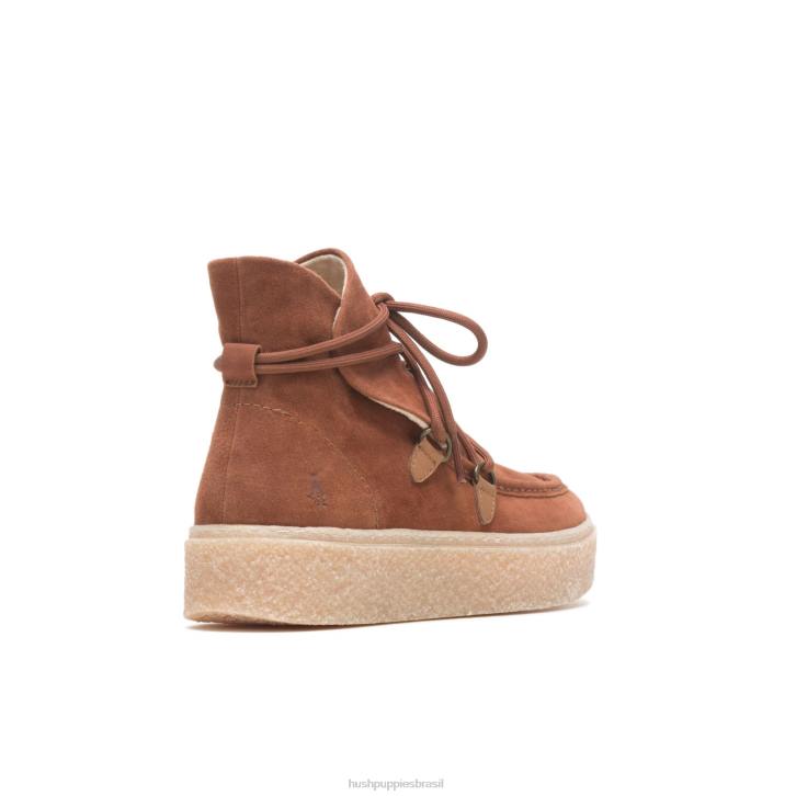 camurça conhaque bota de renda chukka bridget mulheres Hush Puppies bota ZZ6R176