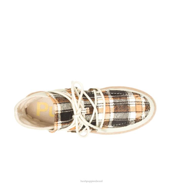 camurça creme de baunilha bota de renda chukka bridget mulheres Hush Puppies bota ZZ6R180