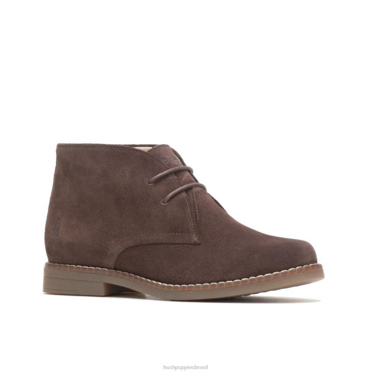 camurça marrom escuro Mazin Cayto Chukka mulheres Hush Puppies bota ZZ6R172