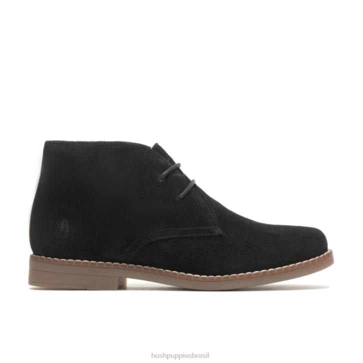 camurça preta ousada Mazin Cayto Chukka mulheres Hush Puppies bota ZZ6R151