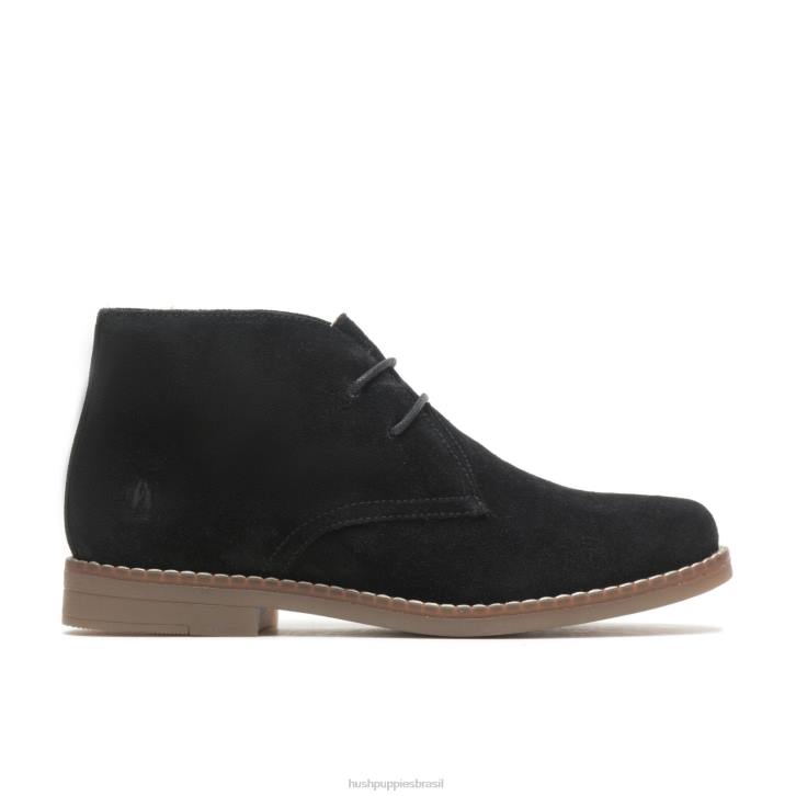 camurça preta ousada Mazin Cayto Chukka mulheres Hush Puppies bota ZZ6R151