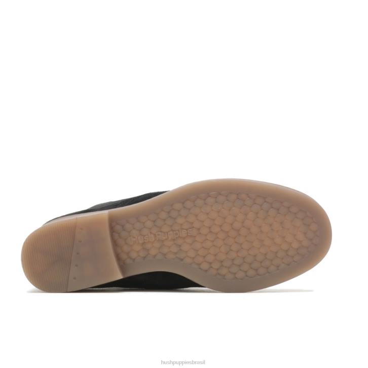 camurça preta ousada Mazin Cayto Chukka mulheres Hush Puppies bota ZZ6R151