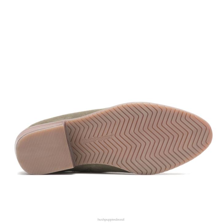camurça verde-oliva sienna shootie mulheres Hush Puppies bota ZZ6R187