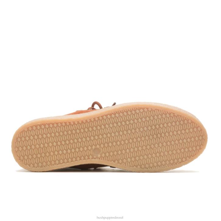 conhaque aconchegante bota de renda chukka bridget mulheres Hush Puppies bota ZZ6R179