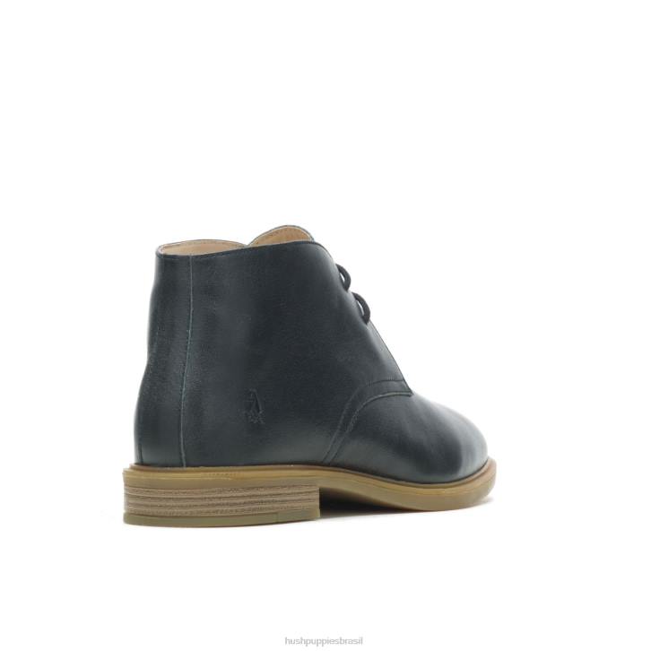 couro preto bailey chukka 2 mulheres Hush Puppies bota ZZ6R200