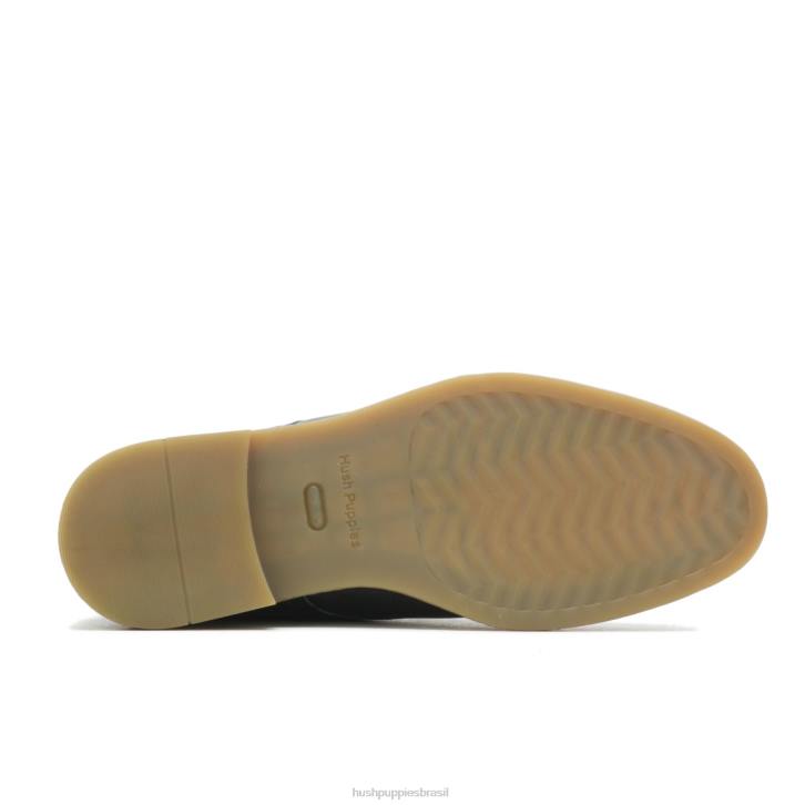 couro preto bailey chukka 2 mulheres Hush Puppies bota ZZ6R200