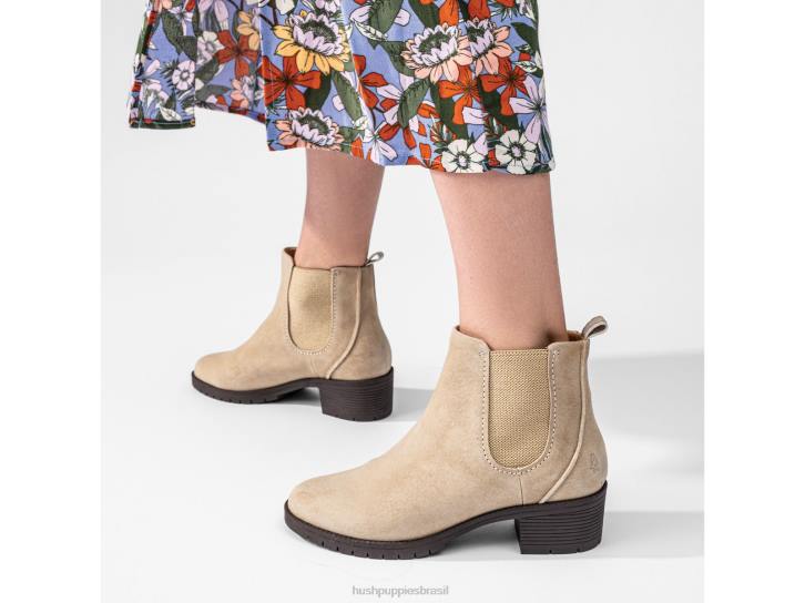 vison prateado bota chelsea hadley mulheres Hush Puppies bota ZZ6R182