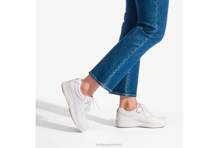 couro preto power walker mulheres Hush Puppies sapatos casuais ZZ6R232