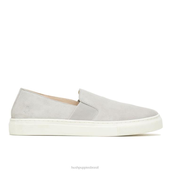 camurça cinza legal noelle escorregar mulheres Hush Puppies escorregar em ZZ6R90