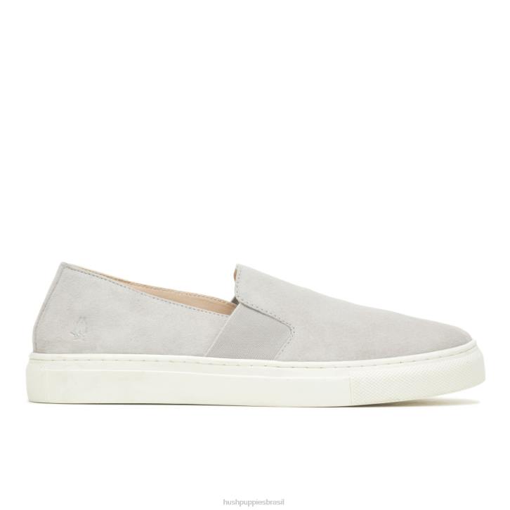camurça cinza legal noelle escorregar mulheres Hush Puppies escorregar em ZZ6R90