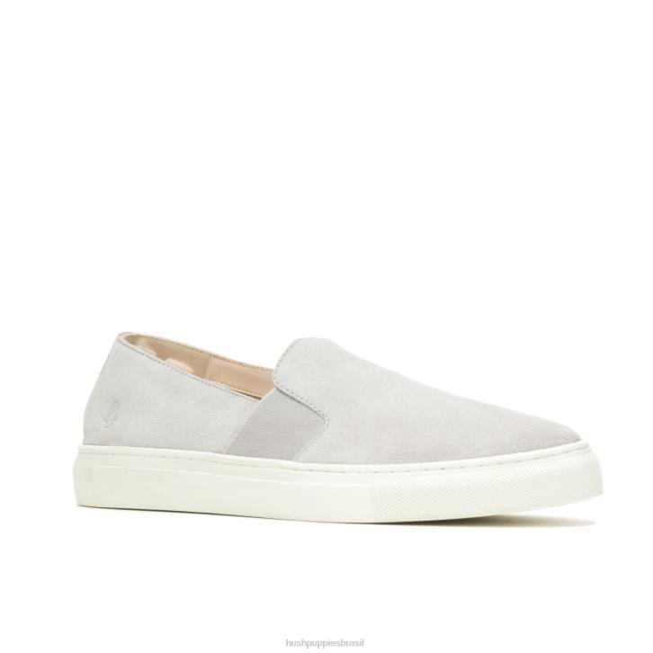 camurça cinza legal noelle escorregar mulheres Hush Puppies escorregar em ZZ6R90