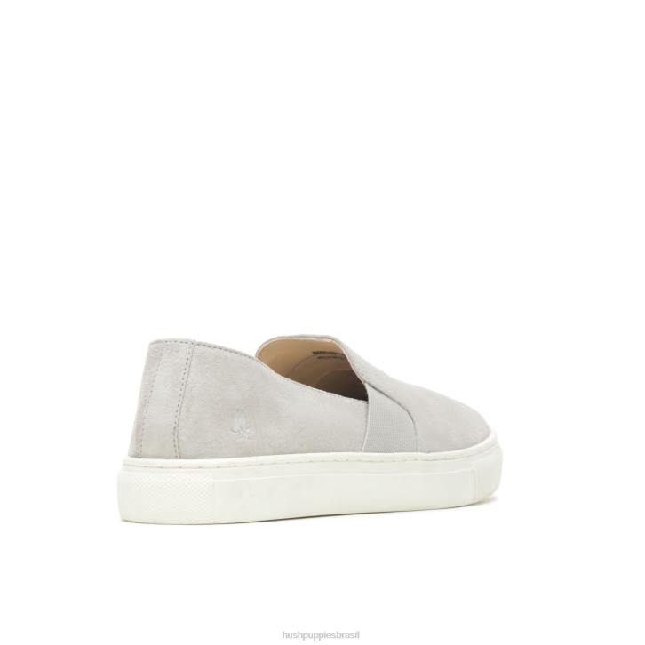 camurça cinza legal noelle escorregar mulheres Hush Puppies escorregar em ZZ6R90