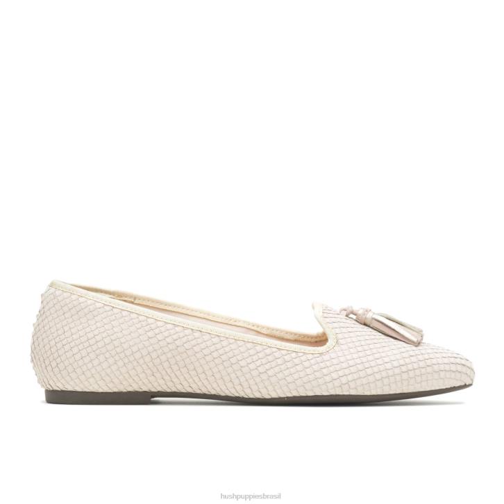 couro de cobra gemada sapatilha sadie com borlas mulheres Hush Puppies escorregar em ZZ6R98