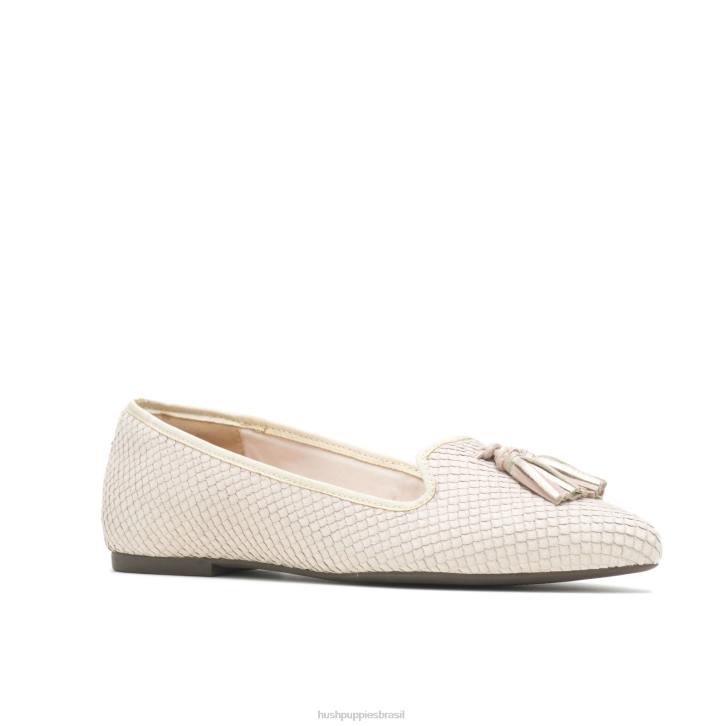 couro de cobra gemada sapatilha sadie com borlas mulheres Hush Puppies escorregar em ZZ6R98