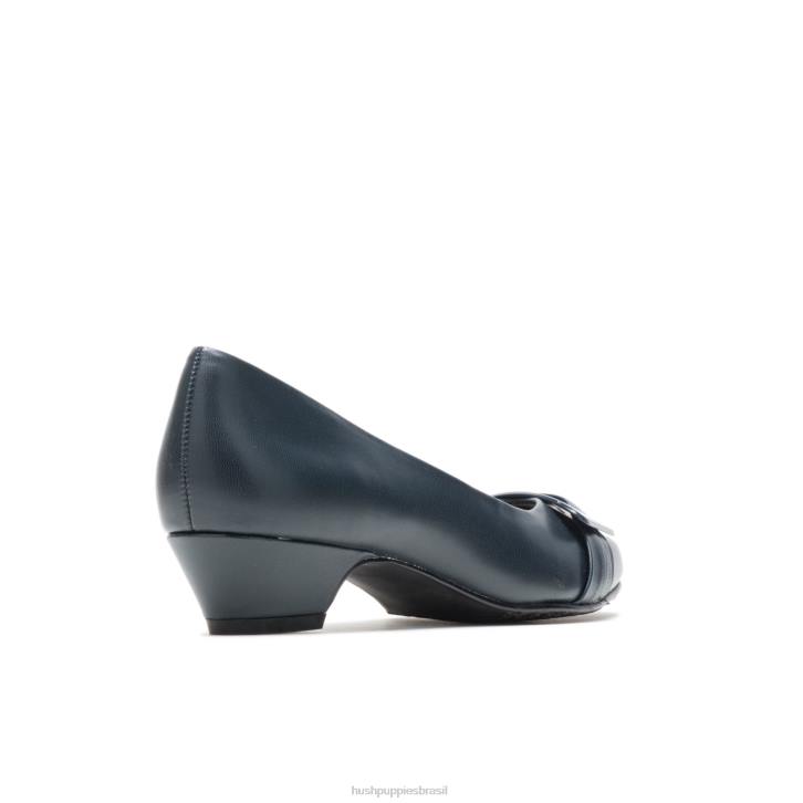 marinha por favor, esteja com você mulheres Hush Puppies estilo suave ZZ6R217