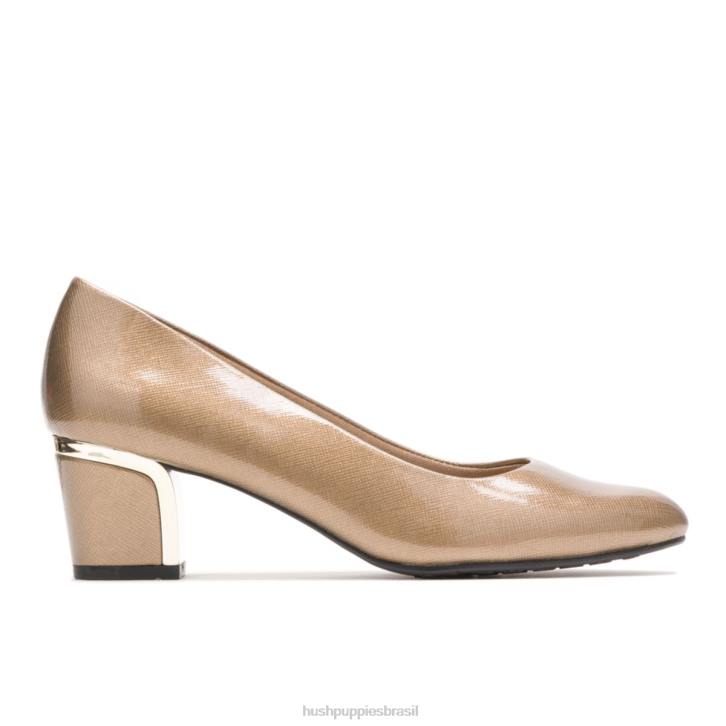 patente de escotilha de ouro/salto de ouro reitora mulheres Hush Puppies estilo suave ZZ6R211
