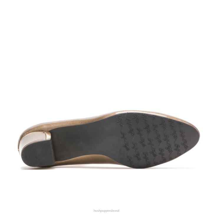 patente de escotilha de ouro/salto de ouro reitora mulheres Hush Puppies estilo suave ZZ6R211