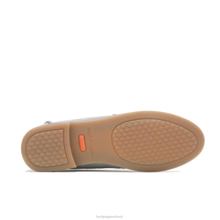 camurça cinza geada mocassim carriça mulheres Hush Puppies mocassim ZZ6R43