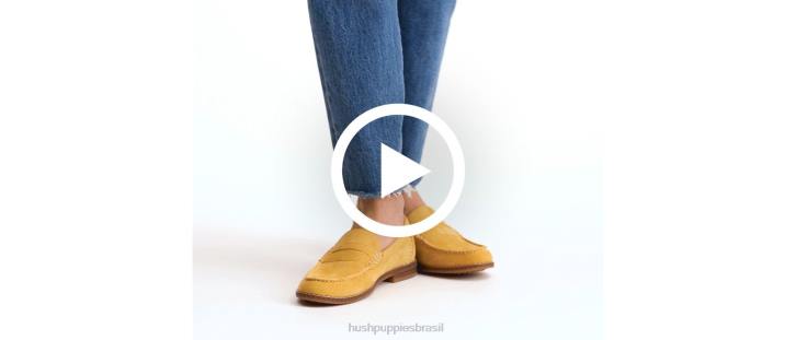 camurça cinza geada mocassim carriça mulheres Hush Puppies mocassim ZZ6R43