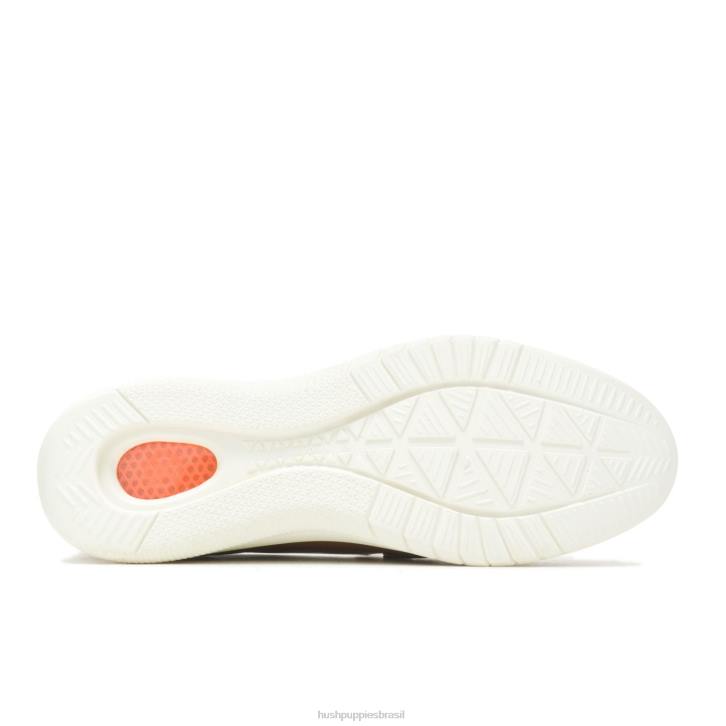 couro bege mocassim avançado mulheres Hush Puppies mocassim ZZ6R46