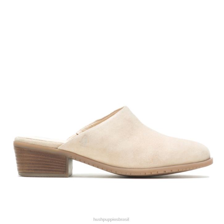camurça de areia macia mula siena mulheres Hush Puppies salto ZZ6R93