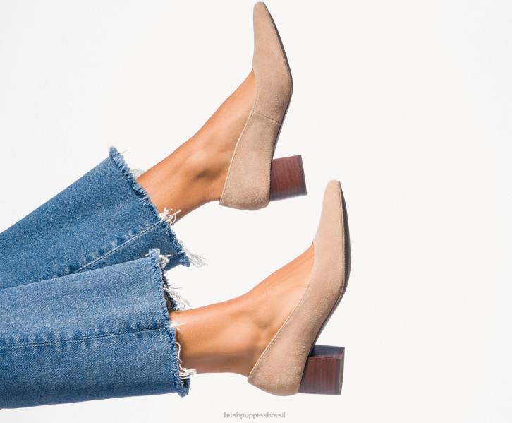 nubuck preto ousado bomba de sofi mulheres Hush Puppies salto ZZ6R105