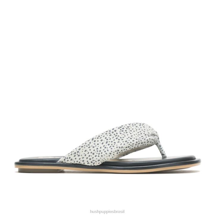 camurça leopardo da neve sandália toepost emily mulheres Hush Puppies sandália ZZ6R17