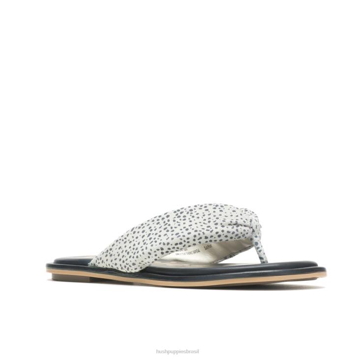 camurça leopardo da neve sandália toepost emily mulheres Hush Puppies sandália ZZ6R17