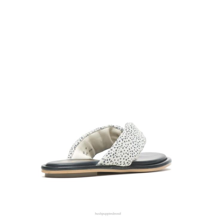 camurça leopardo da neve sandália toepost emily mulheres Hush Puppies sandália ZZ6R17