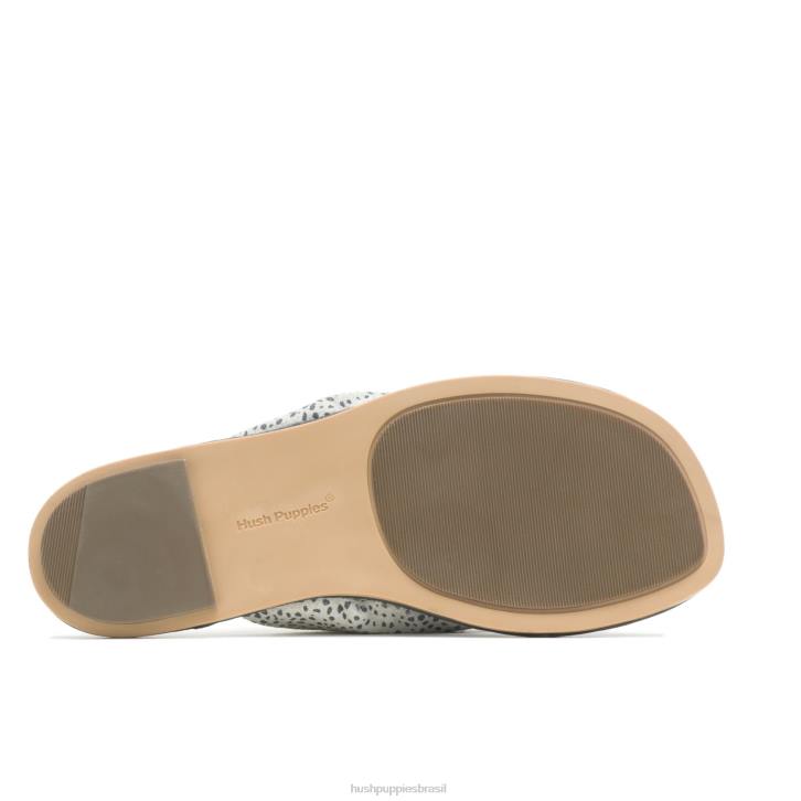 camurça leopardo da neve sandália toepost emily mulheres Hush Puppies sandália ZZ6R17