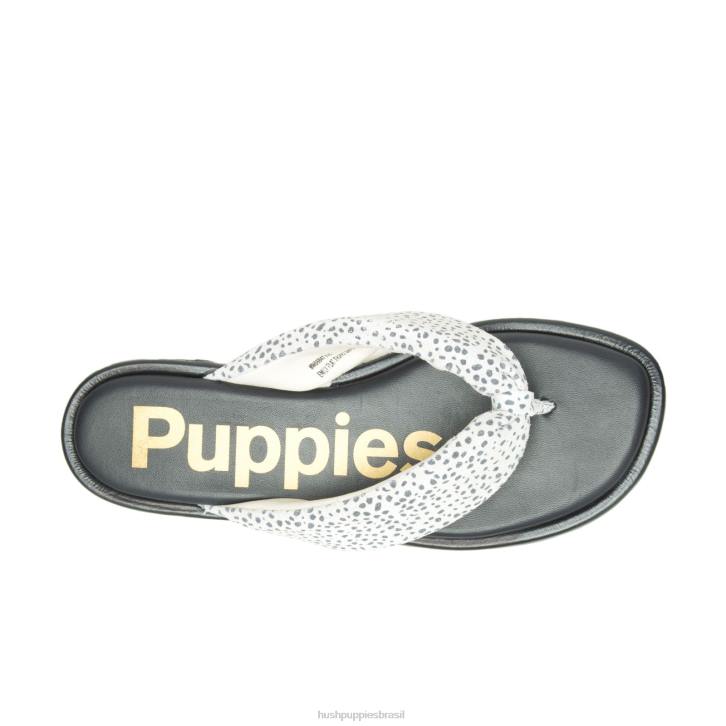 camurça leopardo da neve sandália toepost emily mulheres Hush Puppies sandália ZZ6R17