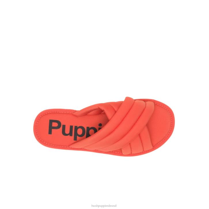 laranja tigre sandália de deslizamento de sol mulheres Hush Puppies sandália ZZ6R26