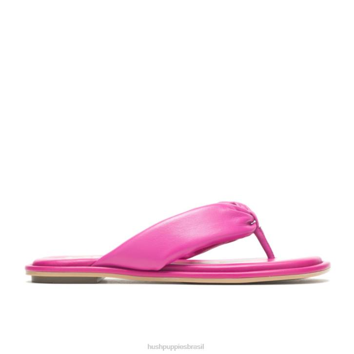 muito couro de baga sandália toepost emily mulheres Hush Puppies sandália ZZ6R16