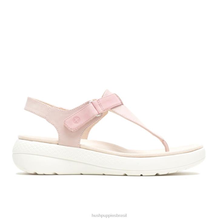 nubuck rosa empoeirado sandália biqueira respirada mulheres Hush Puppies sandália ZZ6R38
