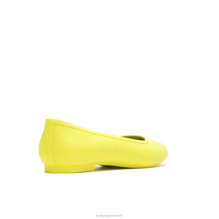amarelo elétrico brite pops flat mulheres Hush Puppies sapatos rasos ZZ6R88