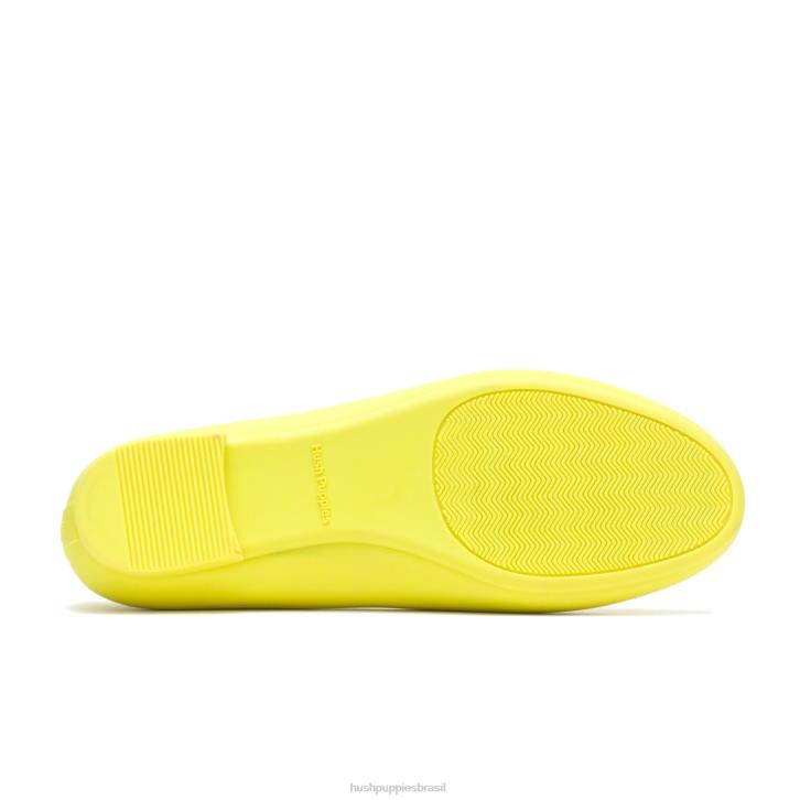 amarelo elétrico brite pops flat mulheres Hush Puppies sapatos rasos ZZ6R88