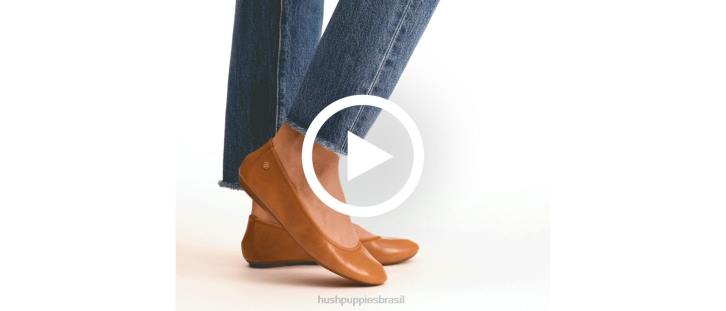 cabelo de bezerro zebra balé casto mulheres Hush Puppies balé plano ZZ6R85