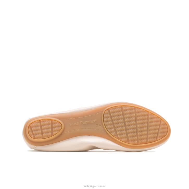 couro taupe claro balé casto plano 2 mulheres Hush Puppies balé plano ZZ6R84