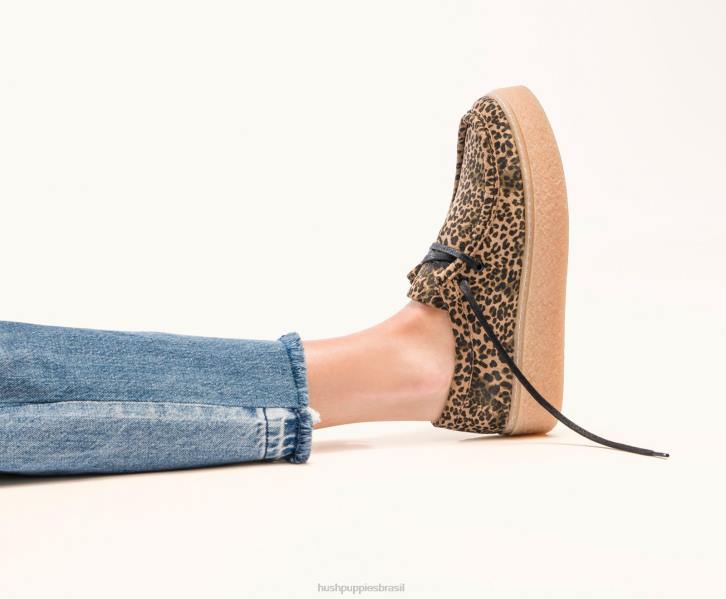 camurça leopardo ponte mulheres Hush Puppies tênis ZZ6R136