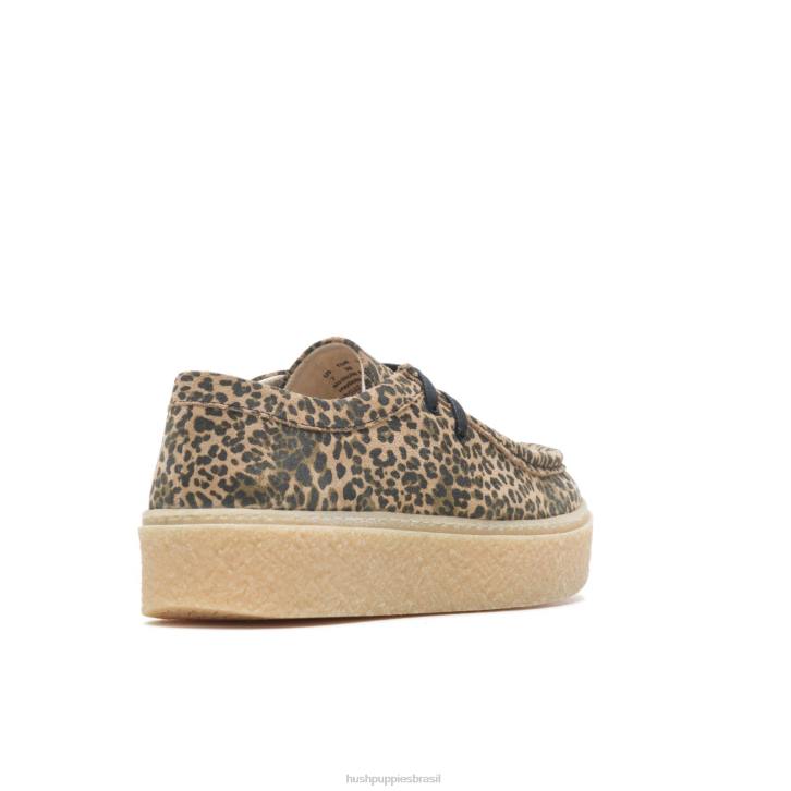 camurça leopardo ponte mulheres Hush Puppies tênis ZZ6R136